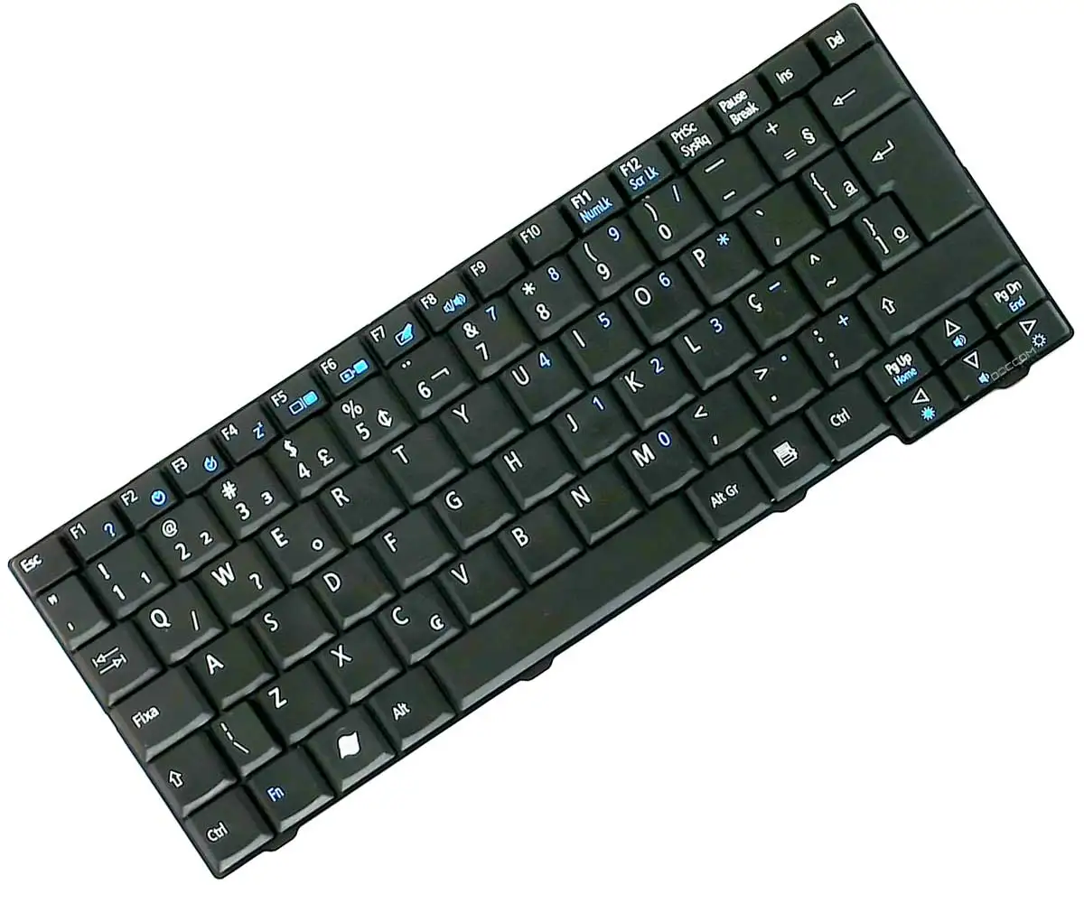 Teclado Compatível Notebook Acer Aspire One Pk1306f0200 K-ad250 Kav60 Aoa110 Aoa150 Aod150 Emachines Em250