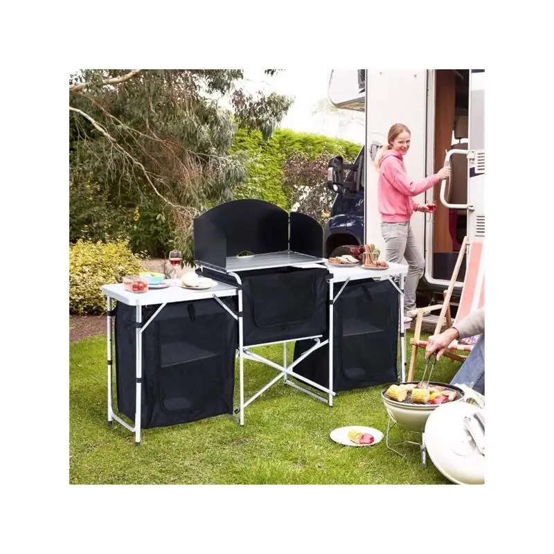 Mesa de comedor portátil para acampar