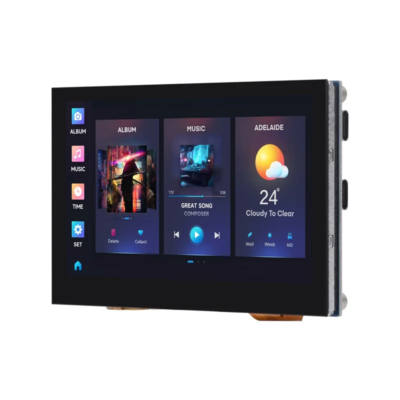 ESP32-S3 4,3-calowy ekran dotykowy LCD Opcja 800x480 Płytka wyświetlacza LVGL z czujnikiem CAN I2C RS485 — zdjęcie produktu 3