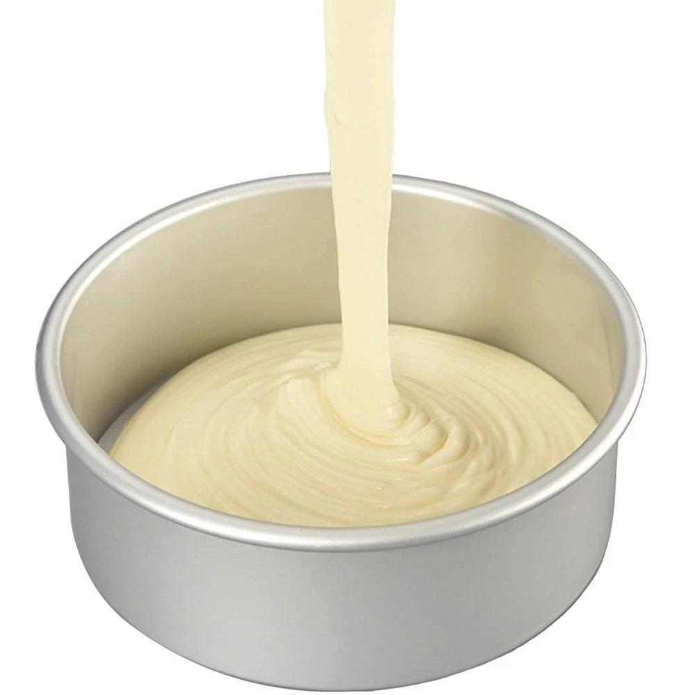 1/2/3 Pcs Removable Bottom Cake Pan Layer 4inch Cake Tins For Baking Aluminium Round Cake Pan Cheesecake Mould Kitchen Tools