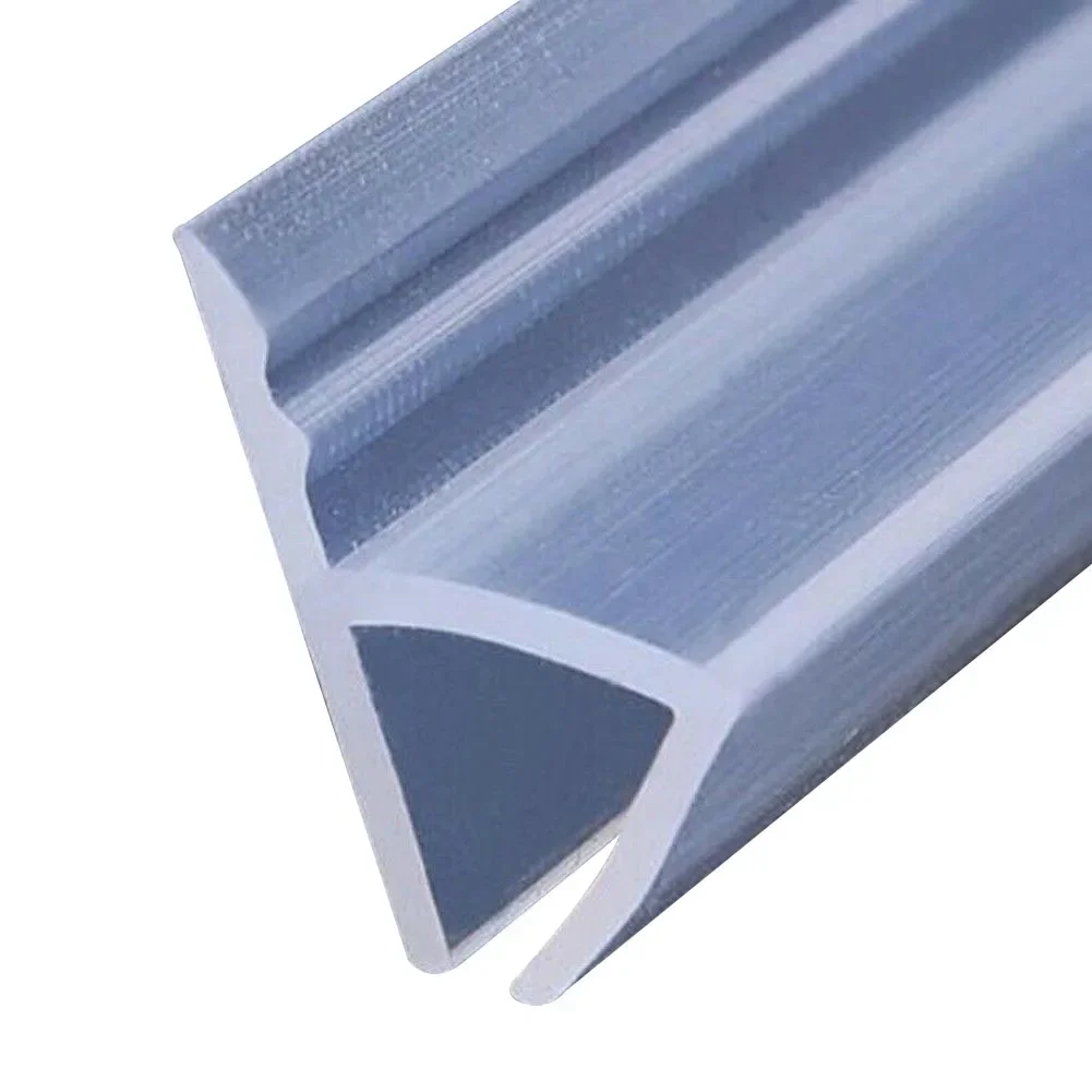 6/8/10/12mm Shower Screen Seal Strip Silicon Rubber Frameless Glass Door Bottom Weather Stripping Seal Sweep Glue-free Bathroom