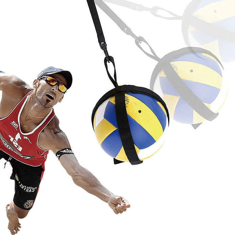 Volleyball Training Belt Solo Spike Practice Equipment Jump Improvement Elastic Strap Portable Fitness Sports Gear Accessory
