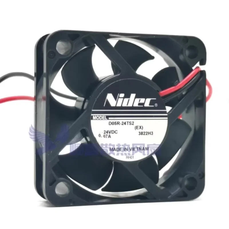 Nidec D05R-24TS2 DC 24V 0.07A 50x50x15mm 2-Wire Server Cooling Fan