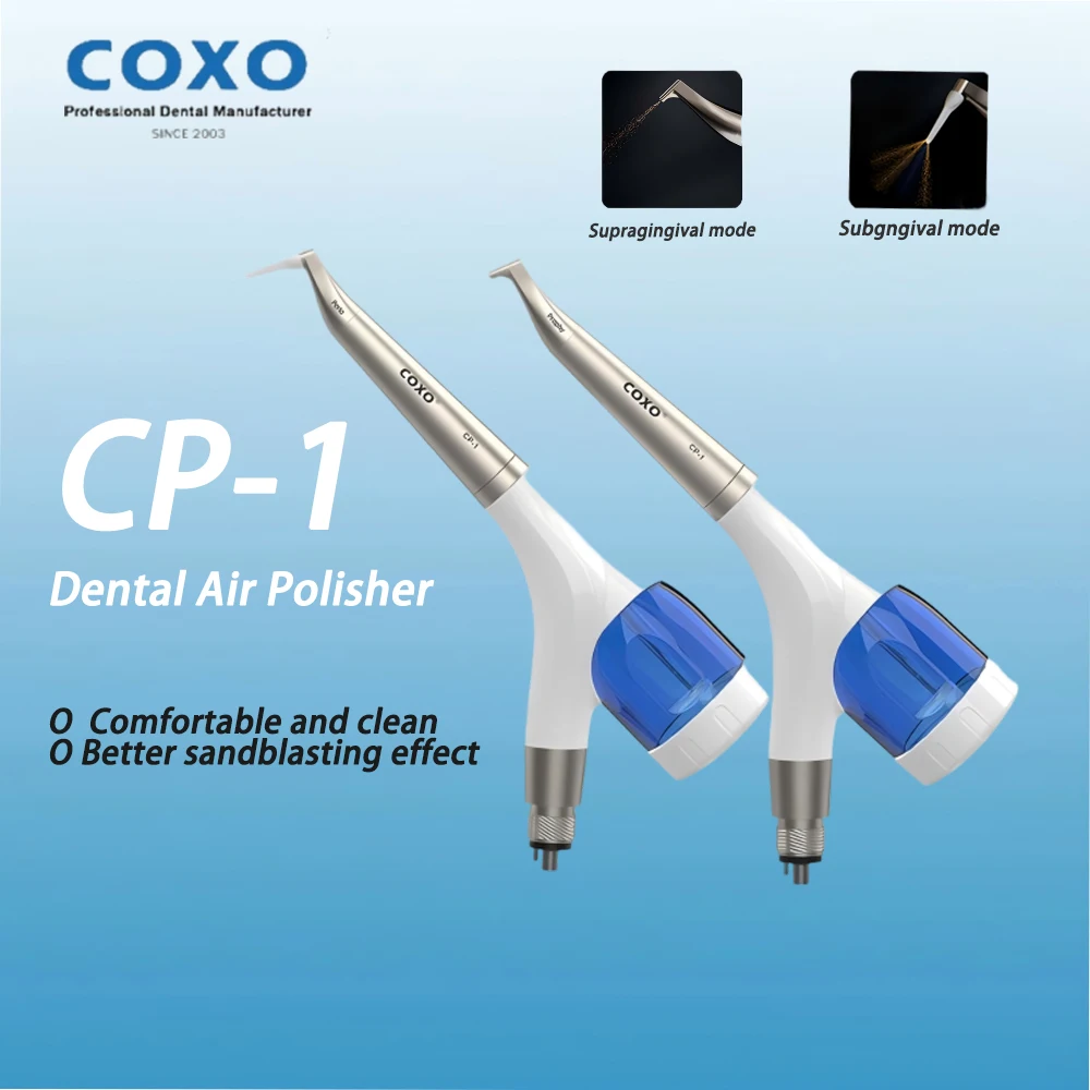 

COXO CP-1 Air Flow Prophy Jet Dental Air Polisher Teeth Whitening Tool with 2/4 Holes for Dentistry High Efficiency Teeth Polish