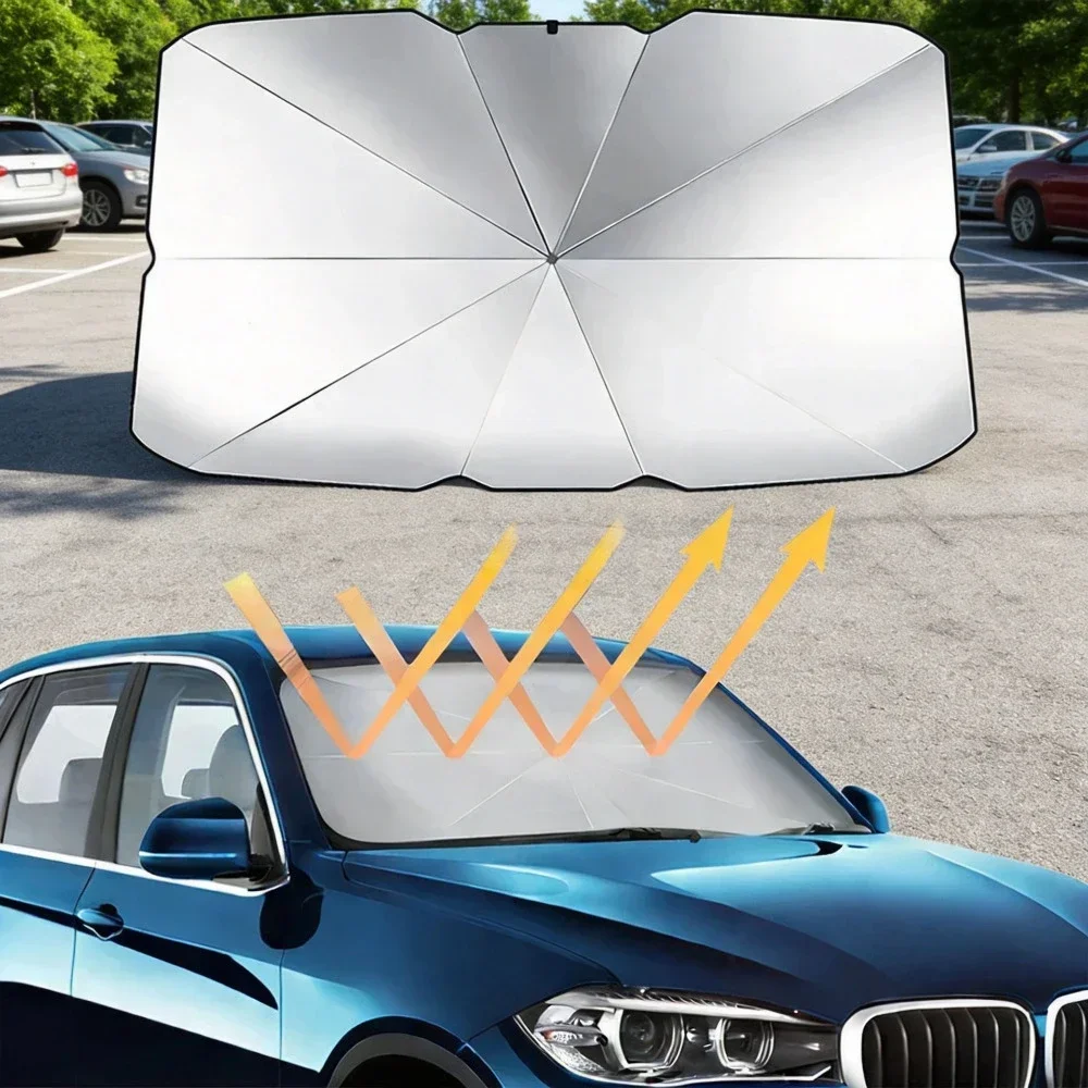 Foldable Multi-functional Car Sunshade, Front Windshield Sun Cover, Front Car Sun Visorcar Accessories and Tools