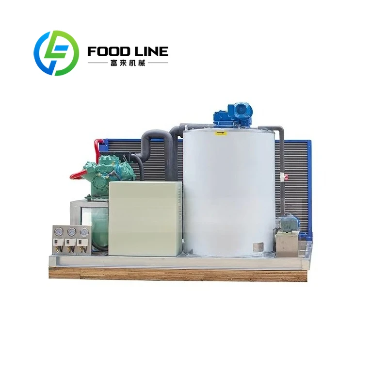 Factory 5 Ton Industrial Ice Maker 220V Air Cooling Flake Ice Machine with Pump and Motor for Fresh Keeping