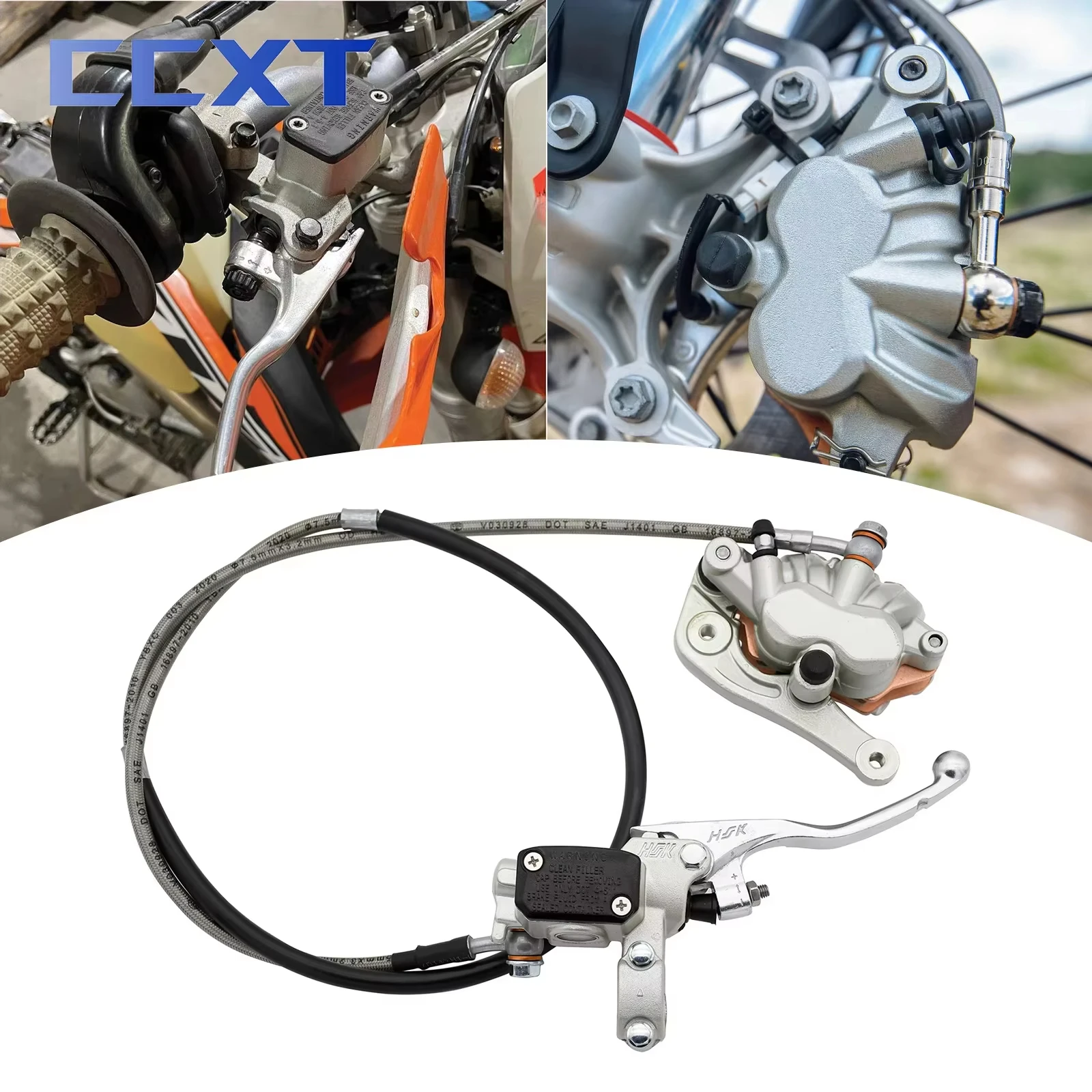 

Motorcycle Front Brake Pump Assembly Caliper Master Cylinder Pump Oil Hose For KTM SX XC EXC XCF EXCF 2014 2015-2023 Universal