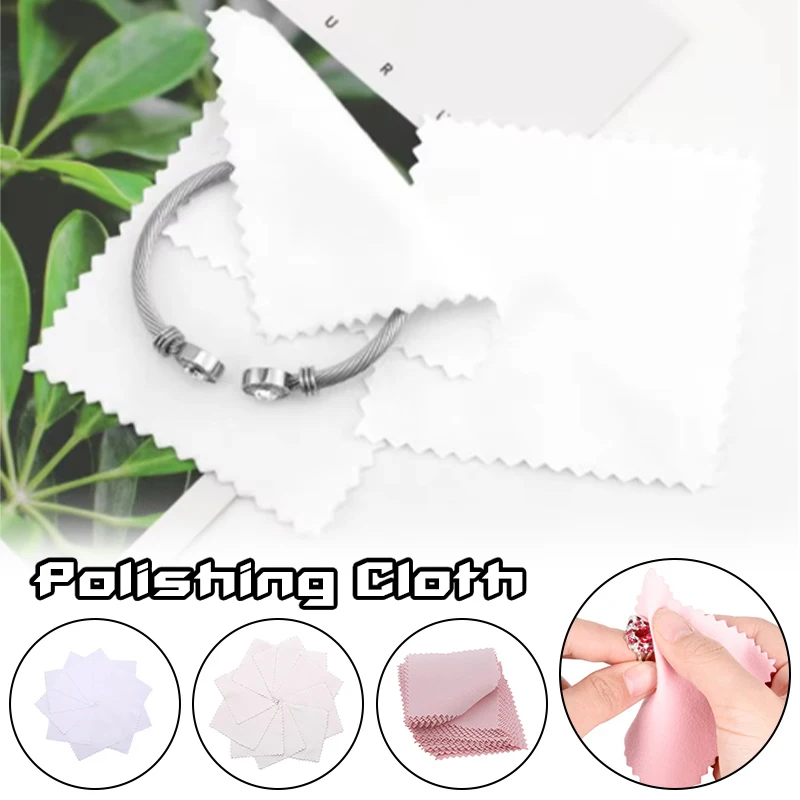 

Jewelry Cleaning Cloth - 50 Pcs Silver Polishing Cloth for Jewelry Polishing Cloth for Sterling Silver | Gold | Brass | Platinum