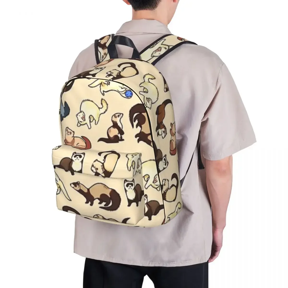 Mochilas Cat Snakes para meninos e meninas, mochila casual para estudantes, mochila de viagem portátil para escola