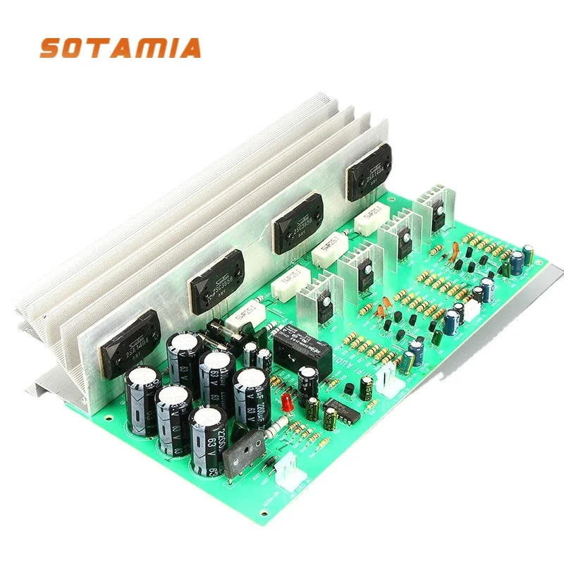 

SOTAMIA Power Amplifier Audio Board Stereo Amp 2.0 Channel Sanken 1494/3858 Sound Amplifier 150W*2 Speaker Home Theater DIY