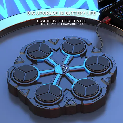 Smart musikboxningsmaskin för hemmabruk, väggmålning för barn, strejkreaktion inomhus, elektronisk måltavla för sandaträning 12 best sales musikboxningsmaskin - №8