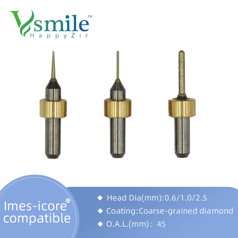 Dental Imes Icore T21 T22 T23 Milling Bur and metal Lithium Disilicate Glass Ceramic s Compatible With Imes Icore 350i