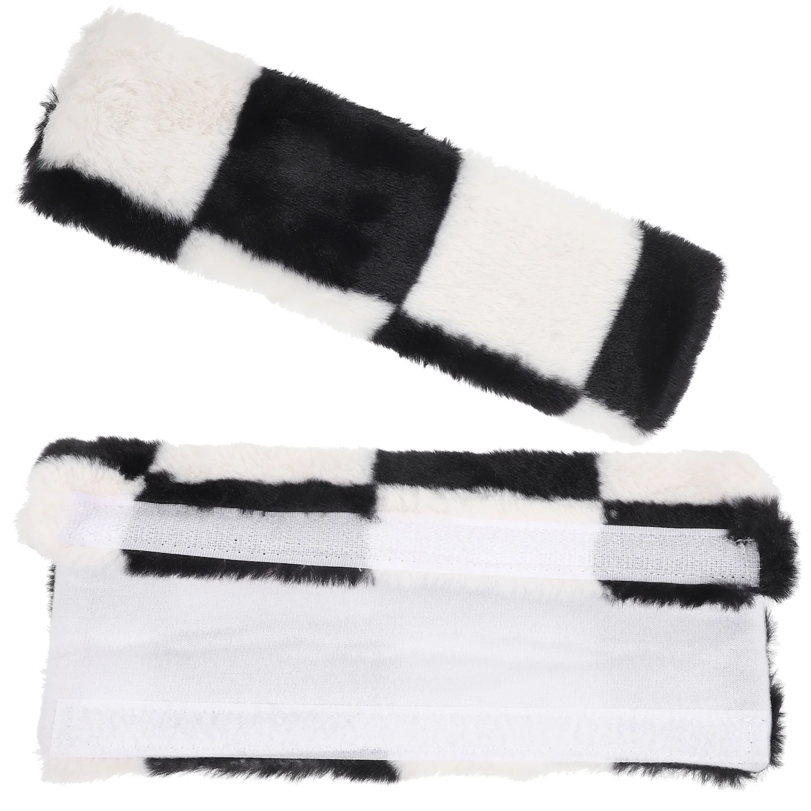 2 Pcs Shoulder Cover Fluffy Safety Pads for Protector Car Strap