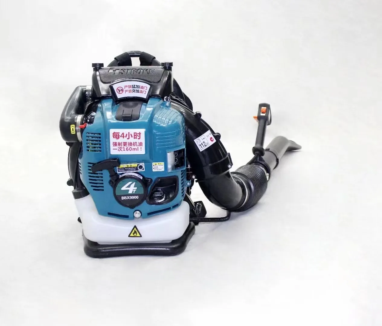 

4-тактный снегоочиститель, воздуходувка для листьев, двигатель 75,6CC, модель BBX9900, высокая мощность для очистки газона, сада и придушения ветра и пожара