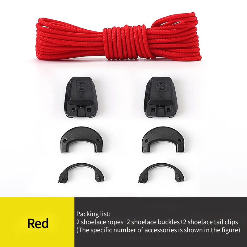 Quicklace Kit / Schuhschnürsenkel Ersatzzubehör / Schnürsenkel ohne Bindung Runde Tennisschnürsenkel Hochwertige Lauf-Sneaker-Schnürsenkel