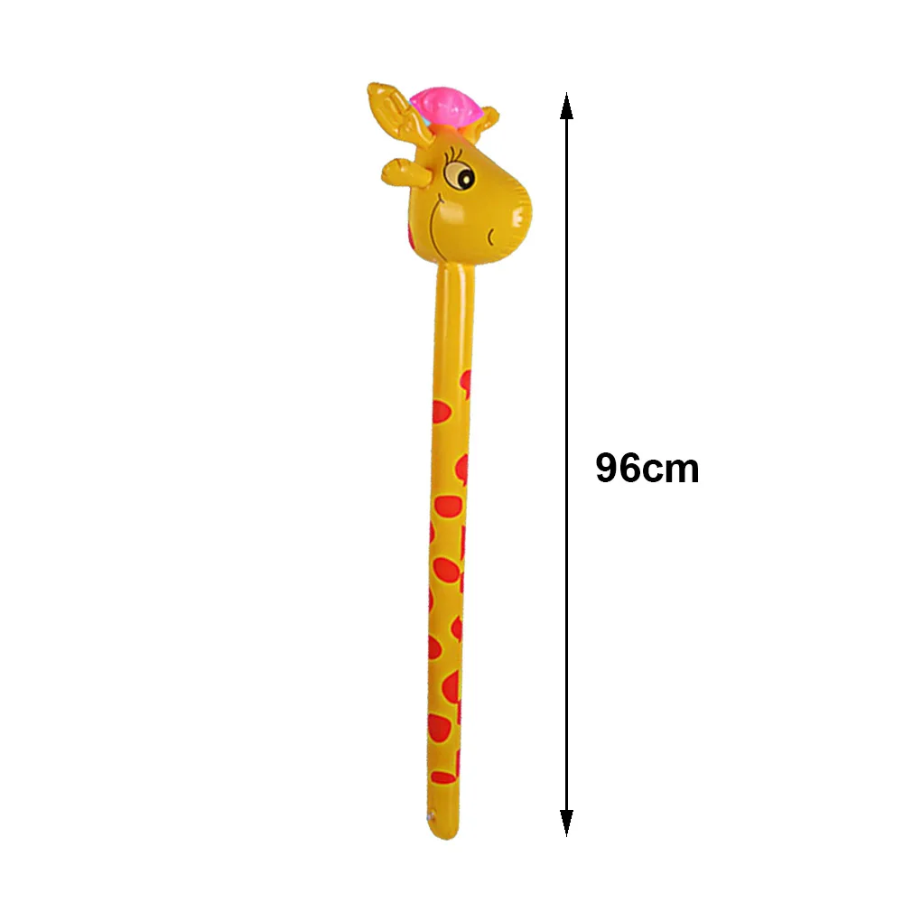 Inflatable Animal Sticks Animal Theme Inflatable Toy Unicor Dog Giraffe Balloon Sticks Inflatable Hammer Animal Birthday Party