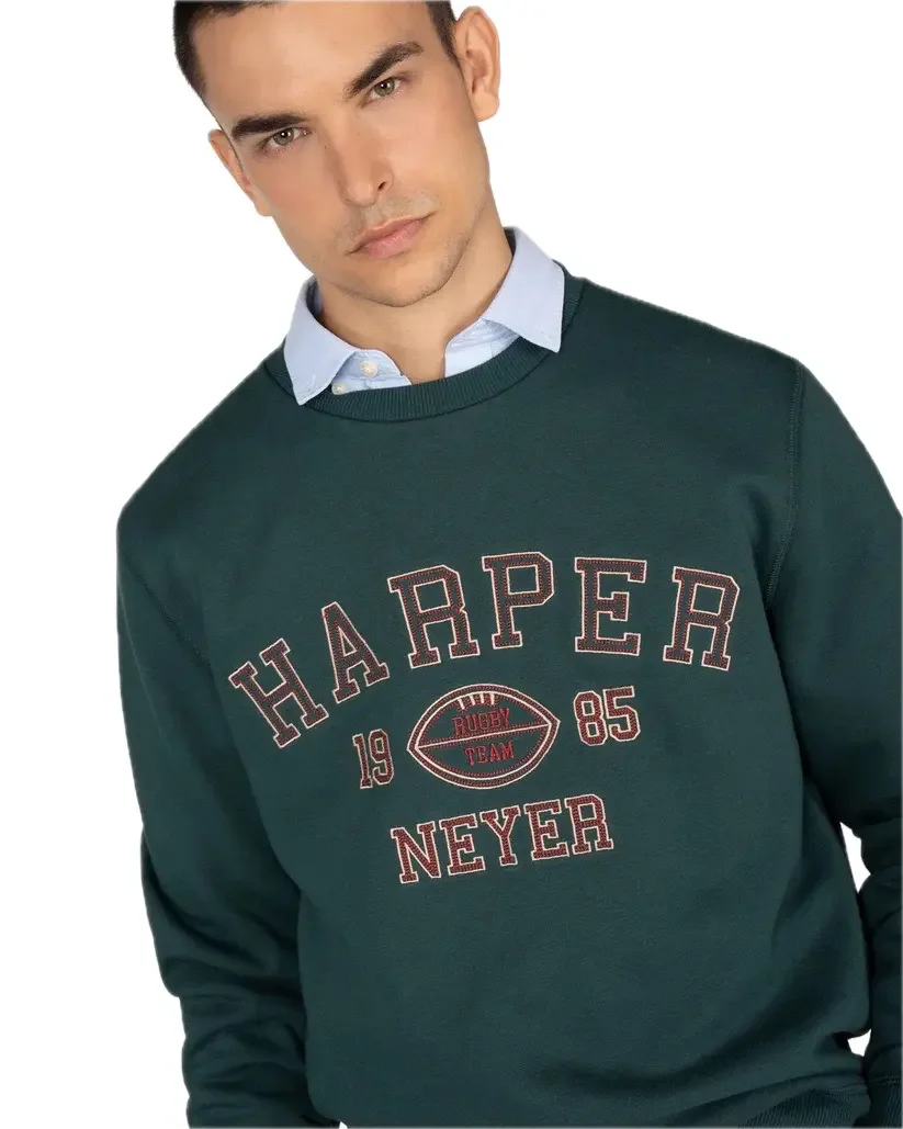 Harper and neyer men's sweatshirt 404125002 bottle green