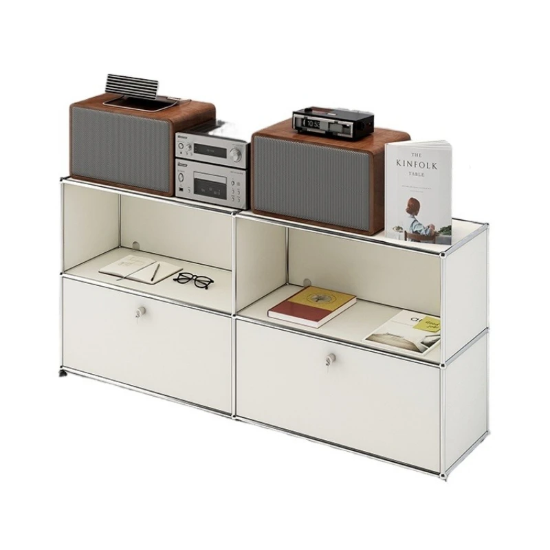 

Modern minimalist art design e****mical side cabinet, medieval module combination cabinet