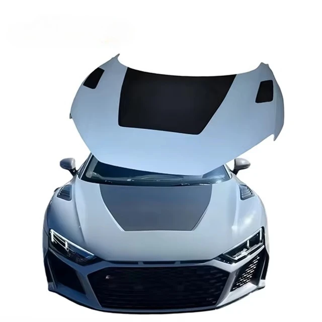 

For Audi R8 2022+ Fiberglass Modified Hood Engine Cover Carbon Fiber Upgrade for Body Kit Set