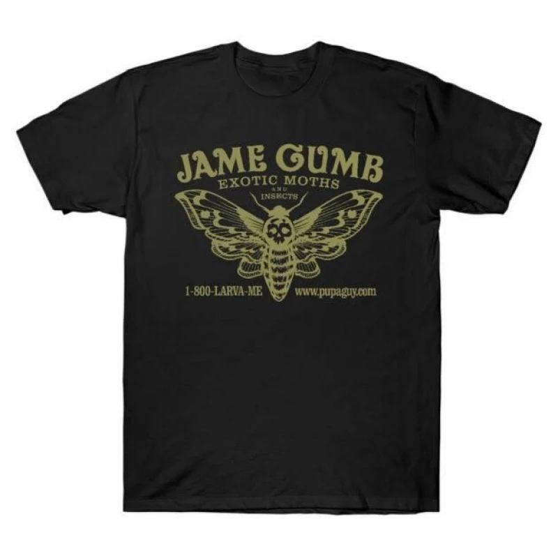 

Jame Gumb Exotic Moths and Insects Silence of the lambs Horror movie Hannibal Gift t shirt Scary Cannibal Graphic Clothes S-6XL