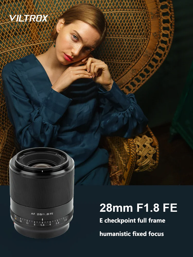 Viltrox 28mm F1.8 Full Frame Auto Focus Wide Angle Camera Lens for Nikon Z Mount Z5 Z6 Z7 Sony E Mount Camera A7 A7C A7S A7R