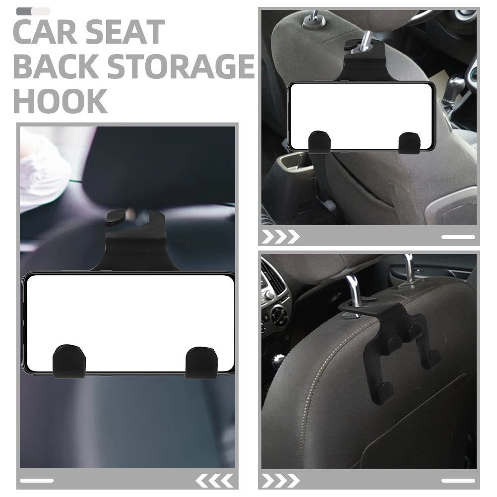 

2pcs Hooks Seat Headrest Purse Storage Interior Accessories Multi Functional Car Coat Hanger Hidden Design Car Storage