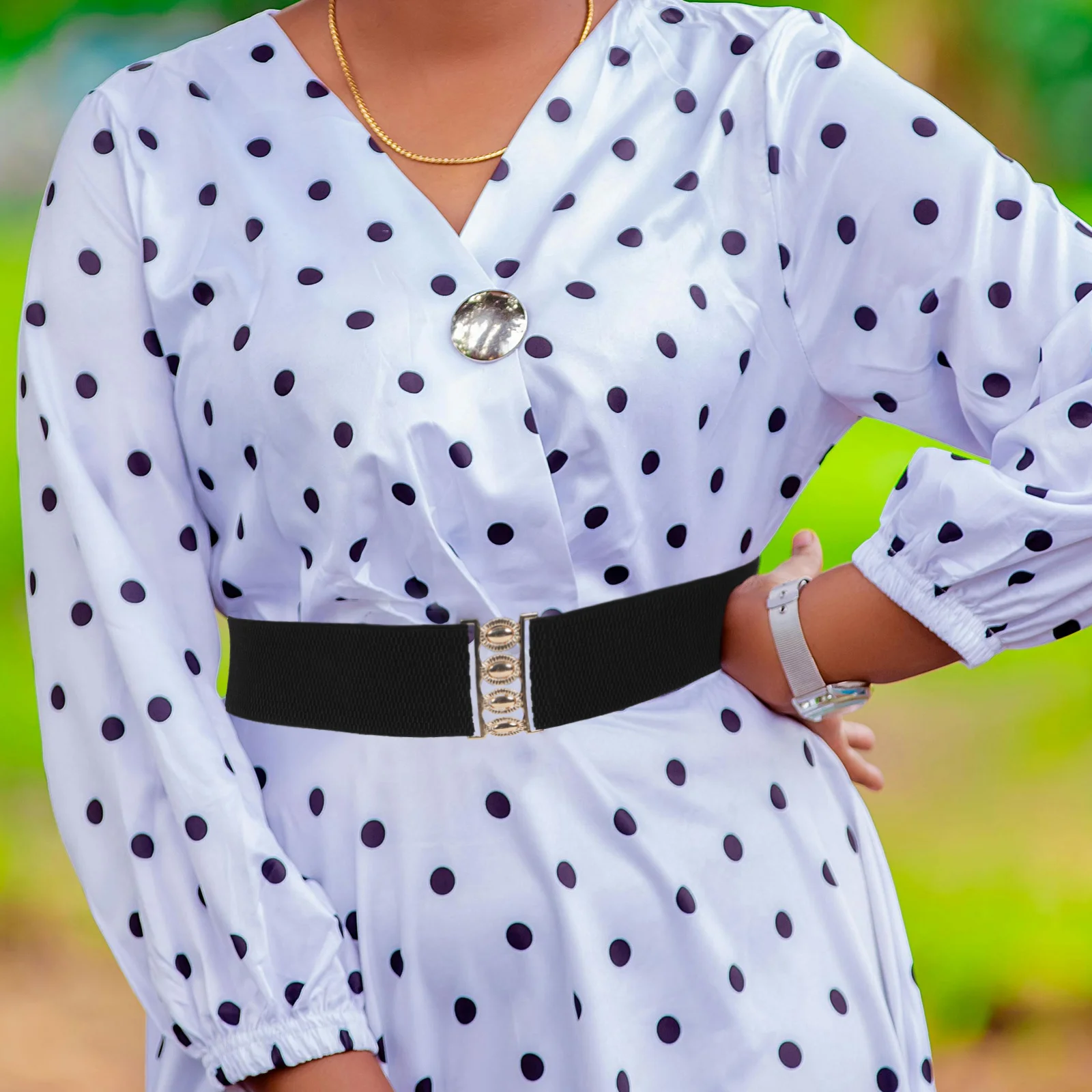 واسعة الخصر للنساء قابل للتعديل مطاطا تمتد حزام عالية الخصر مكتنزة حزام خمر متأنق حزام نقالة أحزمة النساء