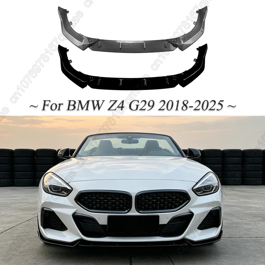 

Gloss Black Car Front Lip Spoiler For BMW Z4 G29 2018-2025 Bumper Splitter Diffuser Body Kit Car Styling Accessories
