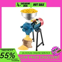 Electric Cereal Grain Mill 2200W 220V Dry Corn Grinder Commercial Electric Mill Fresh for Flour, Cereals & Beans