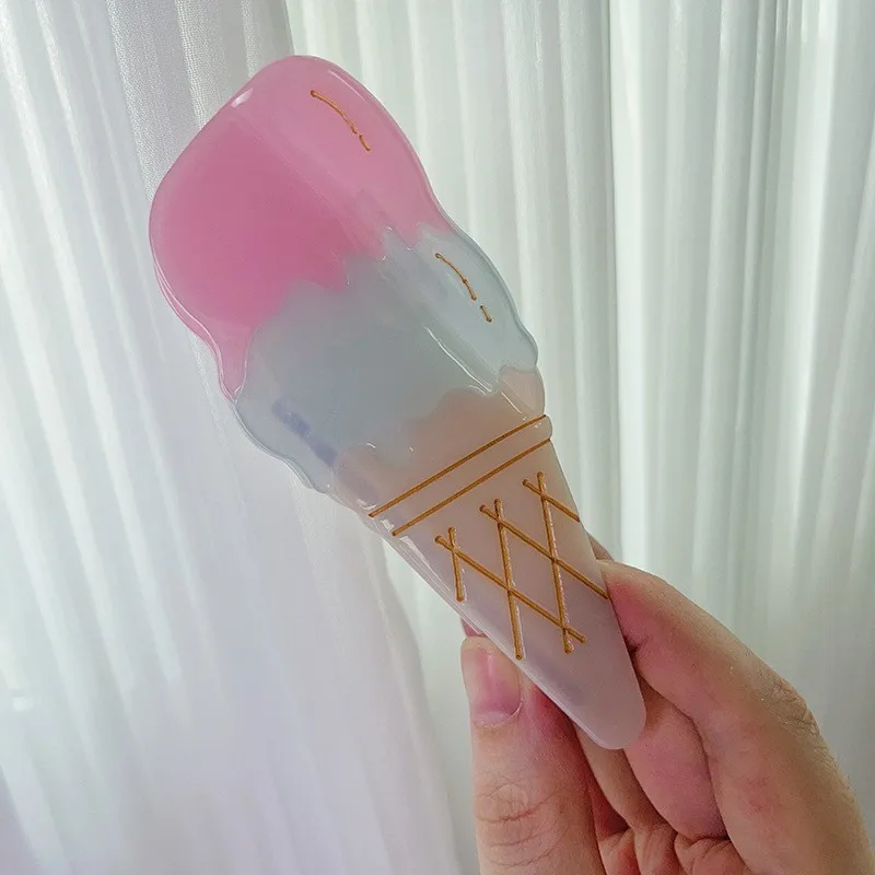 Muweordy, nuevas pinzas para el cabello de helado, pinza de acetato, horquilla creativa, pinza para el pelo de cangrejo para niña, pinza de tiburón, accesorios para el cabello para mujer