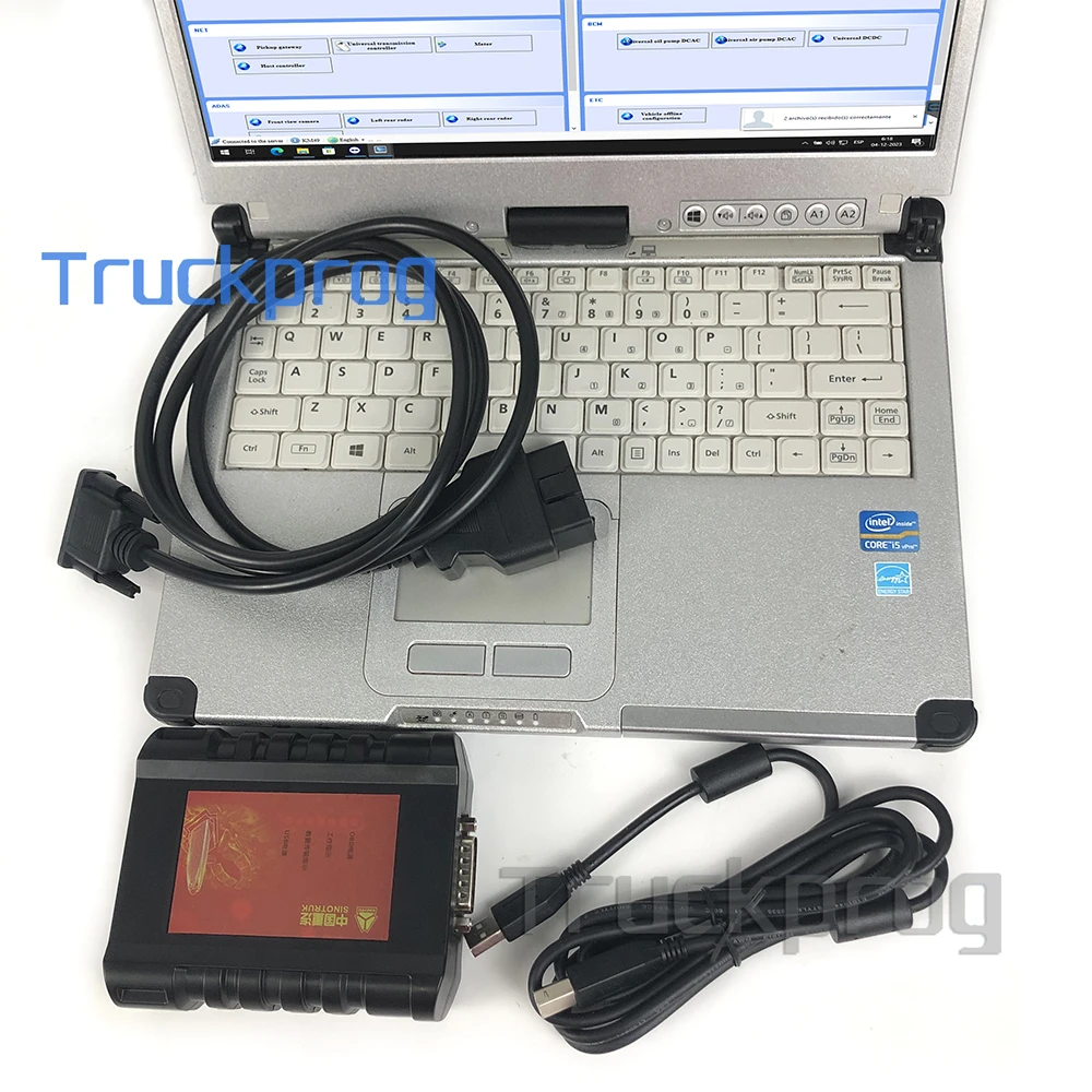 Thoughbook CF19/CF C2 laptop+For SINOTRUK HOWO WEICHAI DENSO Cnhtc Diesel Engine Heavy Duty Truck Diagnostic Scanner Tool