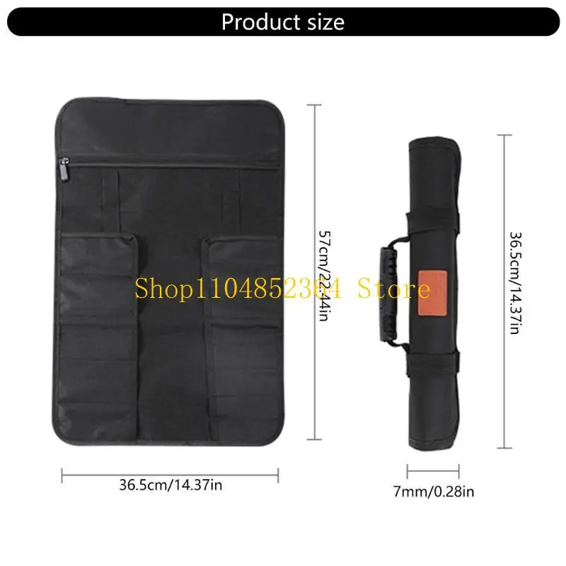 652F حقيبة الأدوات المهنية تتدحرج منظم أدوات الخدمة الشاقة للرجال المحمولة #6