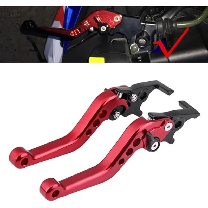 Universal Aluminum Brake & Clutch Levers for 125cc Motorcycle - CNC Dual Disc Replacement Handles (1 Pair Set)