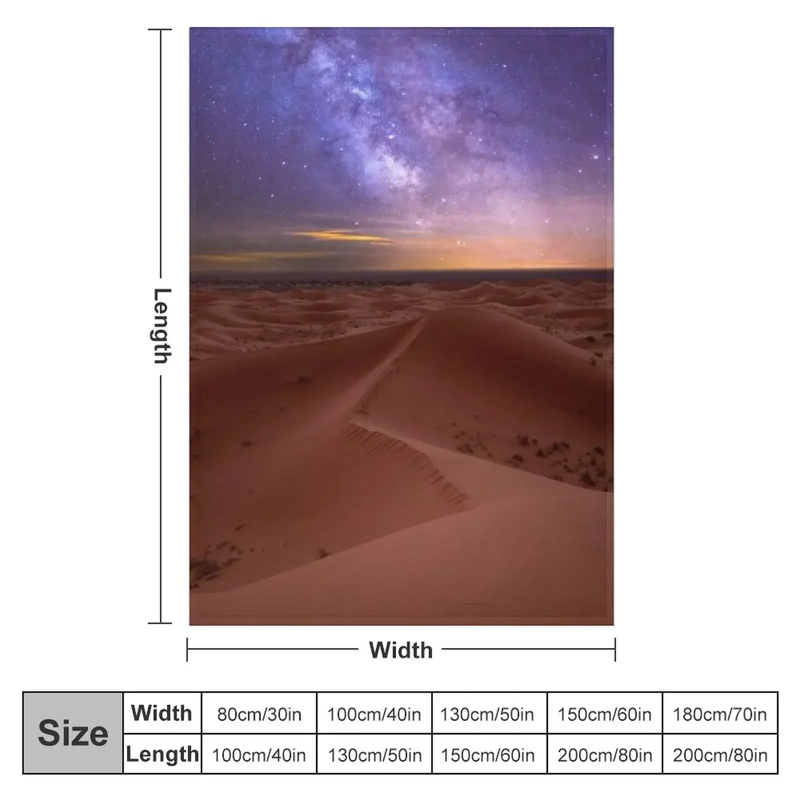 Sahara desert near Merzouga, Morocco at night Throw Blanket Luxury Designer Hair cosplay anime Blankets