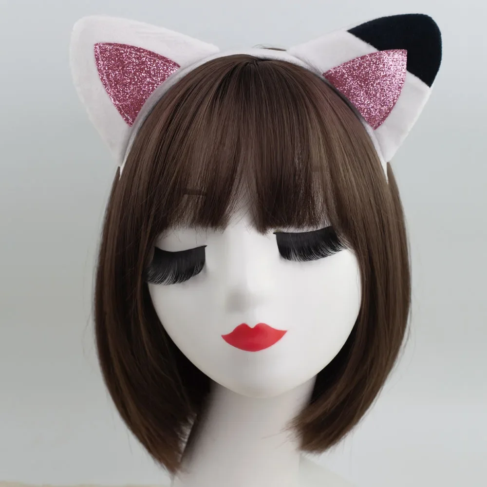 Cute Lolita Headdress Cosplay Anime Cat Fox Ear Headpiece Halloween Party Costumes Accessories Kawaii Headband Cute Hairpin