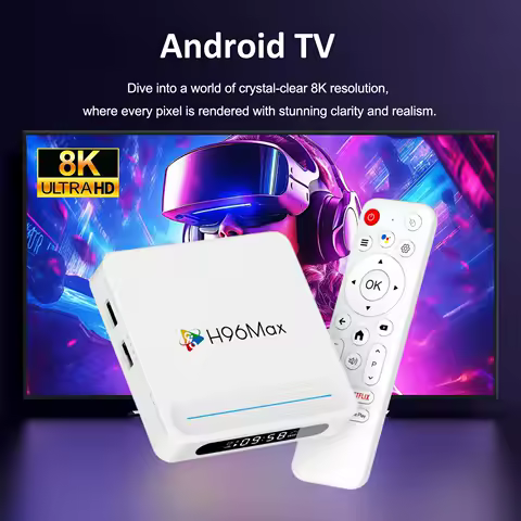 HaaYot Smart TV Box HD 8K Android 14 Allwinner H618 Quad Core 2GB/4GB 16GB 32GB 128GB Wifi6 Media Player H96 Max Set Top Box