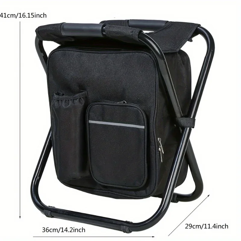 Outdoor Portable Backpack Chair Leisure Fishing Stool Foldable Pack Chair Beach Chair