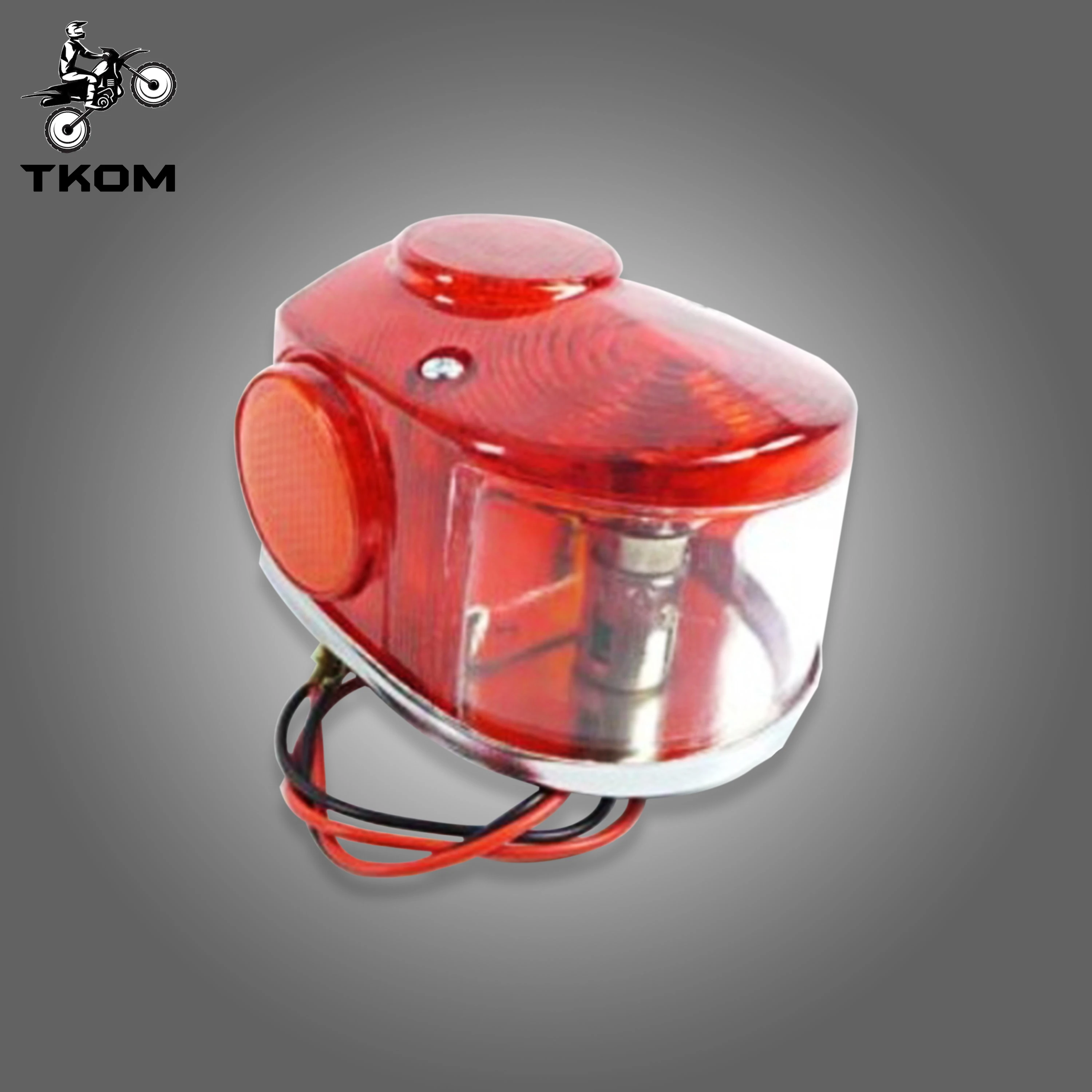 Luz trasera de freno DAX, luz trasera de 6V, lámpara de freno para Honda CT70 DAX, soporte de placa de matrícula de motocicleta