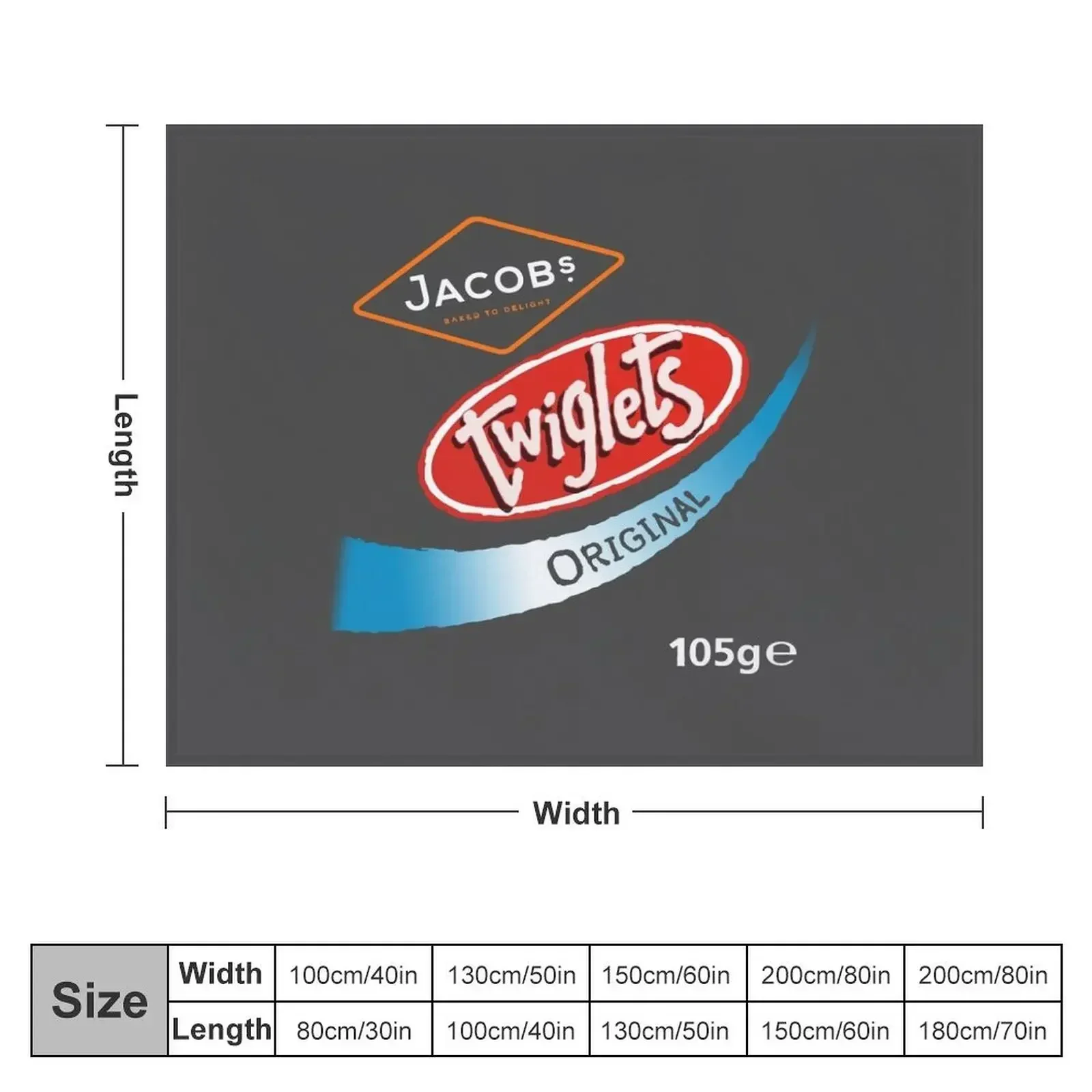 Twiglits Original Flavour Crisps design Throw Blanket Thins anime Blankets