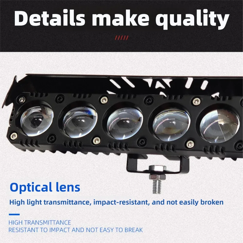 Motorcycle LED Spotlight Dual Color Fog Lamps for Car Trucks SUV Mini Lens Headlight Driving Light Motorcycle accessories 36V