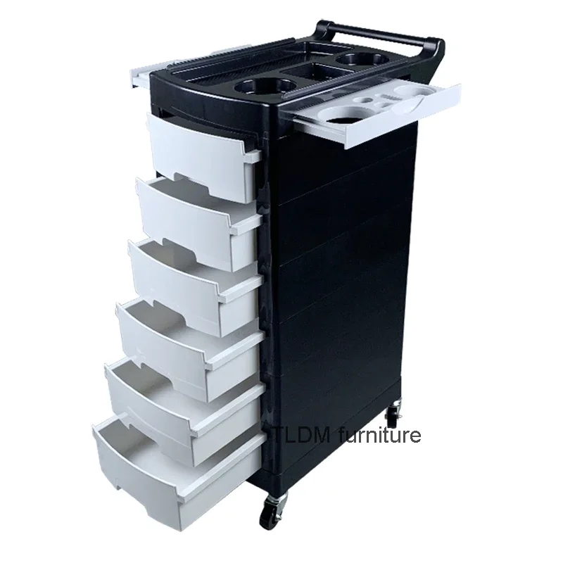 

Hair Stylist Salon Trolley Storage Cart Serving Wheels Salon Trolley Beauty Rolling Wagen Mit Rollen Pretty Furniture YN50ST