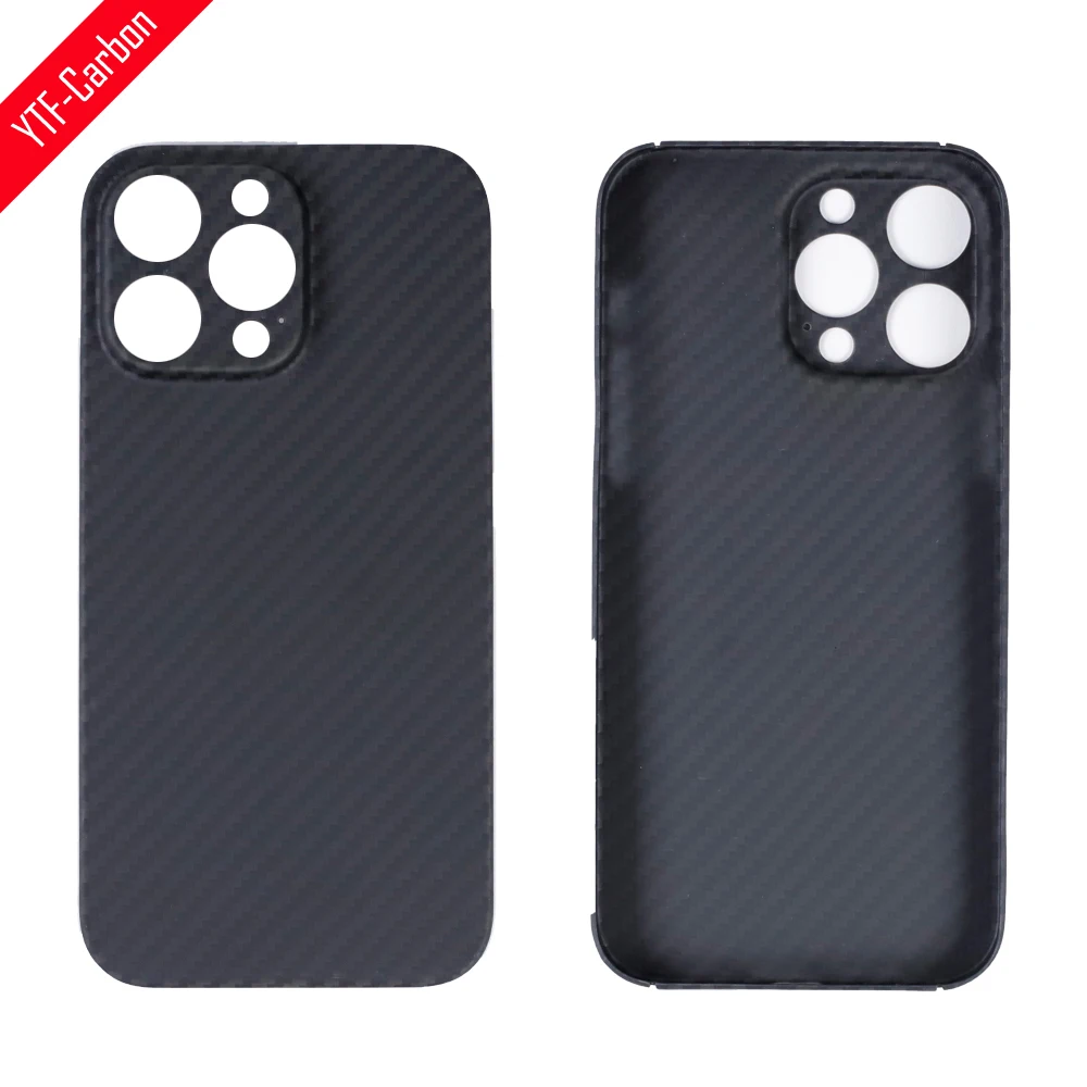 

YTF-Carbon Carbon fiber phone case For iphone 14 Pro Max Aramid fiber Anti-fall busines cover iphone 14 plus