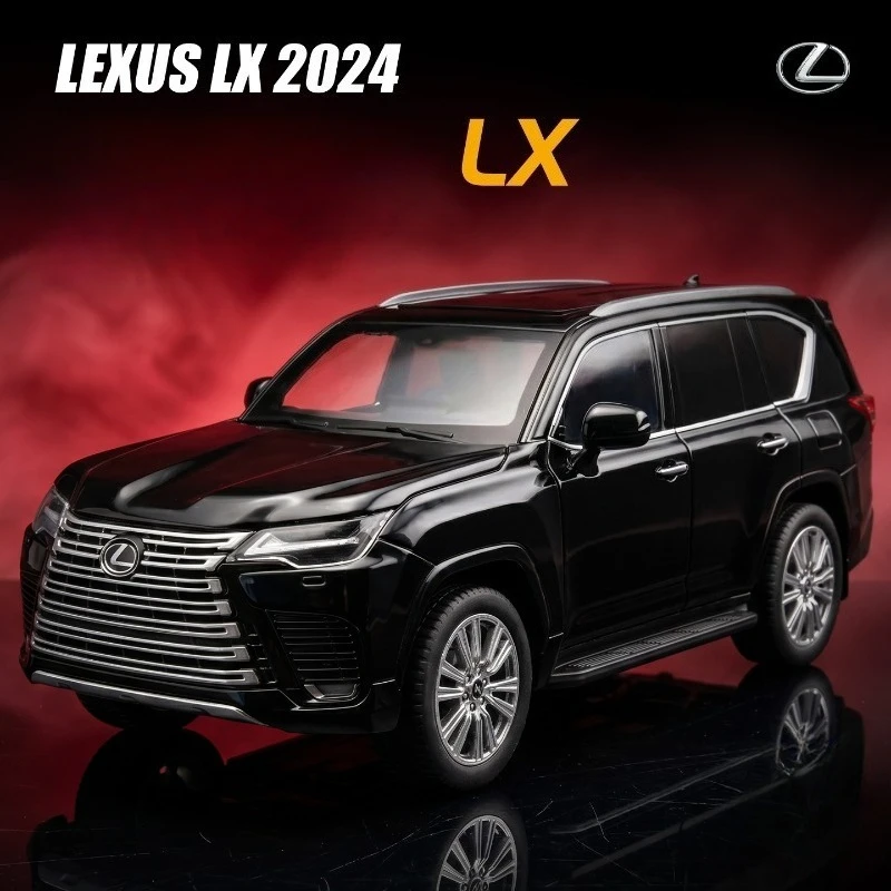 Модель автомобиля Lexus LX 1:24, официально лицензированная, из литого сплава, роскошная внедорожная коллекционная миниатюра, подарок, украшение