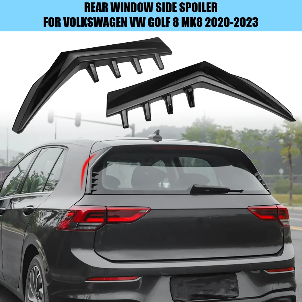 Для Volkswagen Golf 8 MK8 GTI GTD TSI TD Pro GTI Rline 2020 2021 2022 2023, модификация бокового спойлера заднего окна, аксессуары