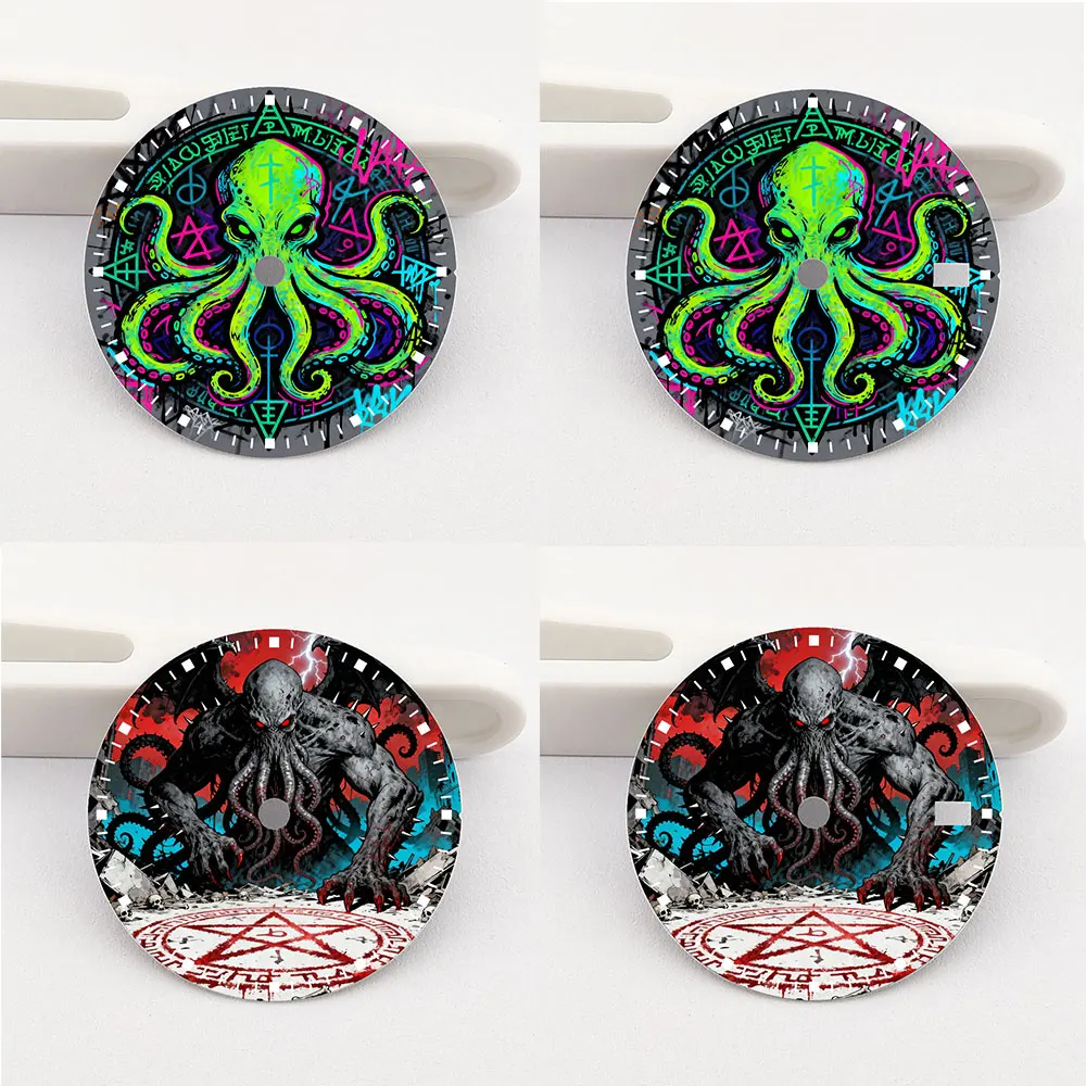 

28.5mm Watch Dial 28.5mm nh35 Dial Custom Pattern Color Printing nh35 Watch Face Fit NH35/36 Movement Watch Parts