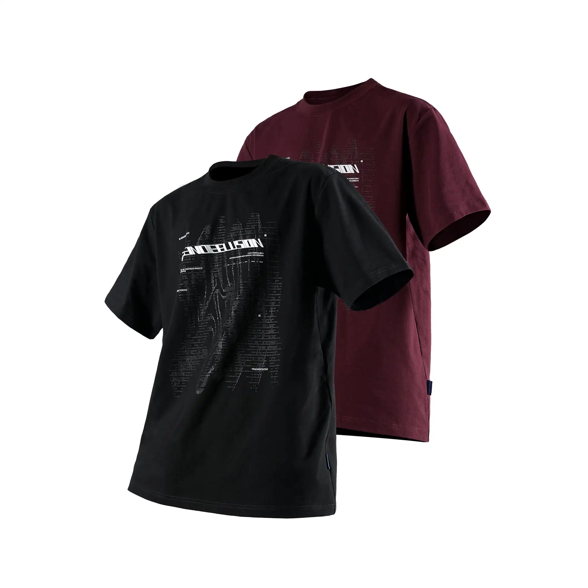 REINDEE LUSION 26SS 268 DIGITAL PULSE DYNAMIC RIPPLE PRINTING SORONA T-SHIRT slogan tee
