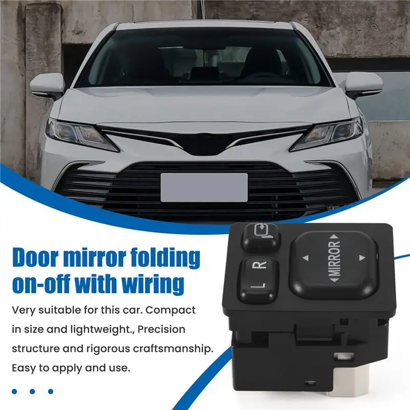 M46K-New Door Mirror Folding Switch Fit For Toyota Camry Vios Rav4 Scion Lexus 84872-52040