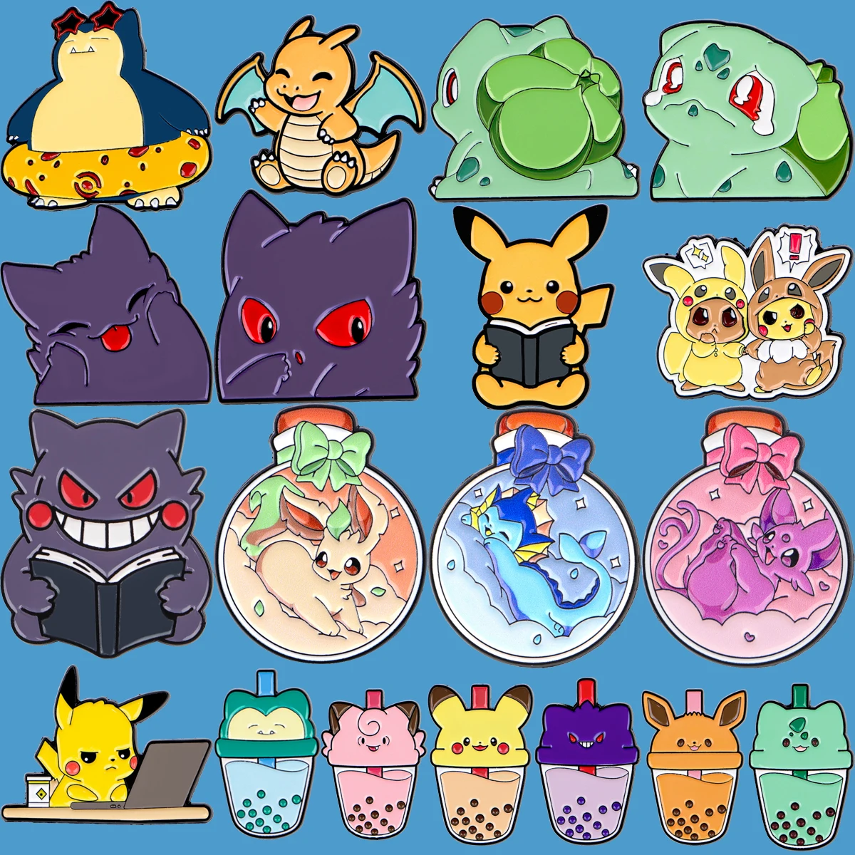90s Kawaii Elf Cartoon Anime Enamel Pin Lapel Pins for Clothes Backpacks Bubble Tea Badges Bottle Brooch Cosplay Gifts Friends
