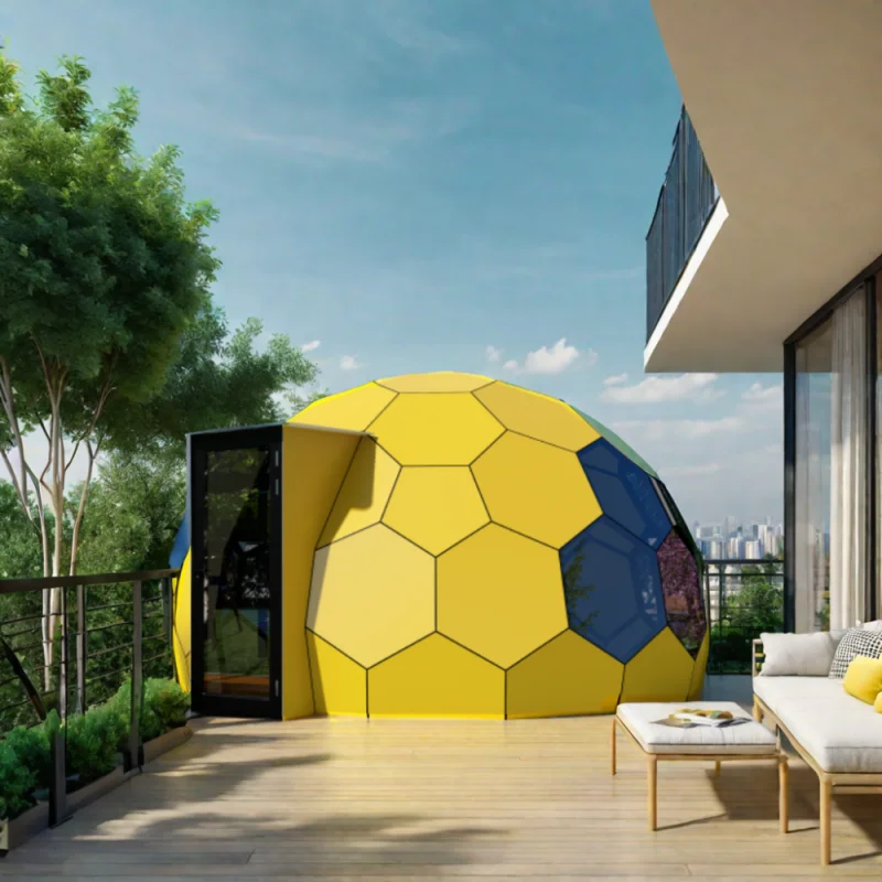 Outdoor Glass Igloo Dome House With Aluminum Frame And Glass Cover for Restaurant and Luxury Glamping Hotel