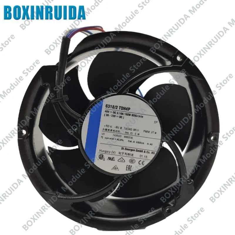 Brand new original 6318/2TDHHP 6318/2TDH4P 48V 66W/127W inverter cooling fan